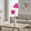 Wholesale Handmade PE Realistic Touch Artificial 6-head Phalaenopsis Orchid Modern Hotel Home Decor Soft Durable Reusable