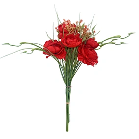 Realistic Handmade Artificial Rose Bouquet for Wedding Home & Indoor Parties Valentine's Day Christmas & New Year Celebrations