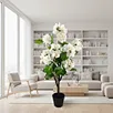 Home Office Decoration Artificial Hydrangea Bonsai Plant 50x50x100cm Eco-Friendly Plastic Tree Multi-Piece Package