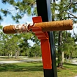 Custom Metal Stick Holder Golf Cart Cigar Stand Cigar Holder Golf Ball Tool Magnetic Cigar Holder Clip
