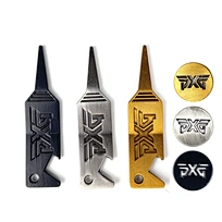 Wholesale Custom High Quality Bulk Black One Prong Pitch Fork Metal Golf Divot Repair Tool Gift Set and Ball Marker
