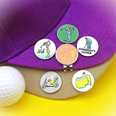 Wholesale Manufacturer  Custom Sublimation Blank Golf Ball Marker Golf Divot Tool Metal Ball Marker