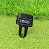 Custom Logo Metal Golf Green Fork Display Ball Marker Blank Golf Repair Divot Tool