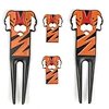 Golf Ball Gift Pitchfork Set Bulk Cheap Multi Function Pitch Fork Custom Metal Golf Divot Repair Tool and Ball Marker