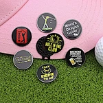 Wholesale Manufacturer  Custom Sublimation Steel Pitch Hockey Jersey 25mm Golf Ball Marker Cap Clip Blank Golf Ball