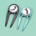 High Quality Pitchfork Gift Set Custom Cheap Bulk Blank Metal Pitch Fork Magnetic Golf Divot Repair Tool and Ball Marker