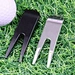 Newly Designed Matte Modern High Quality Crafts Zinc Alloy Golf Accessory Golf Dvot Tool Black Set