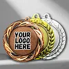 Metal Blank Badge Awards Holder Hanger Trophy Making Personalized Medallas Manufacturer Custom Sports Ribbons Universal Medals