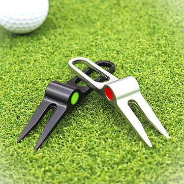 Wholesale Manufacturer Custom Professional Hollow Out Pitch Fork Golf Divot Repair Tool and Divot Tool