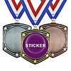 Wholesale Spots Metal Golden 3D Sport Blank Medal