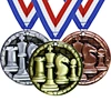 LY Wholesale Zinc Alloy 3D Medallas De Metal Chess Medals