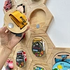 Wholesale DIY No Punching Hexagon Honeycomb Collection Medal Wooden Medal Hanger Display