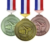 LY Karate Medal Sublimation Design Coronation Custom 3D Cast Gold Silver Bronze Medals Sports Karate Medals and Ribbons