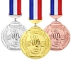 LY Bright Metal Zinc Alloy Sport Taekwondo Medal Kickboxing Medals