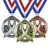LY Wholesale Customized 3D Metal Hollow Insert Honor Awareness Medal