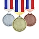 Kids Medals Small 44mm Sublimable Custom Metal Gold Medal Race and Ribbons