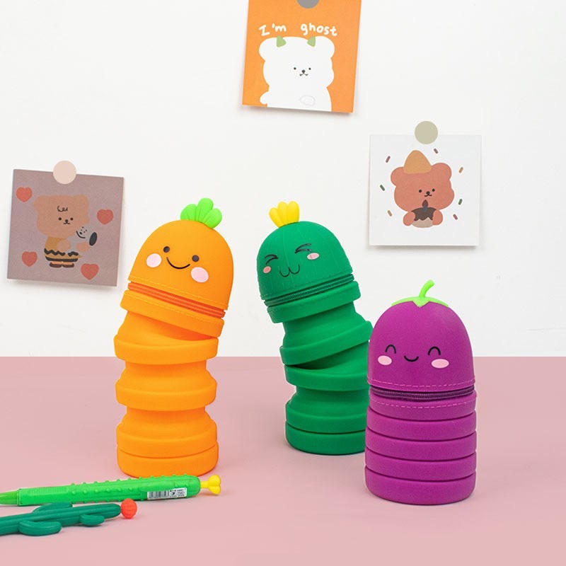 customizable silicone pencil case