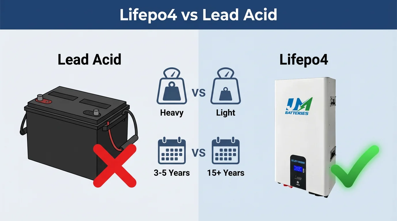 Lifepo4 vs Lead Acid Which is Better for Solar Power comparison guide