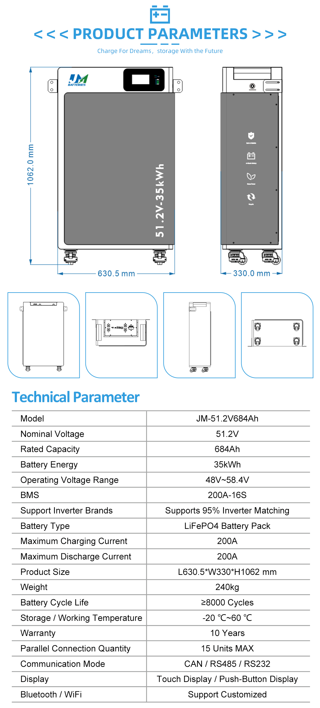 Home energy storage battery system