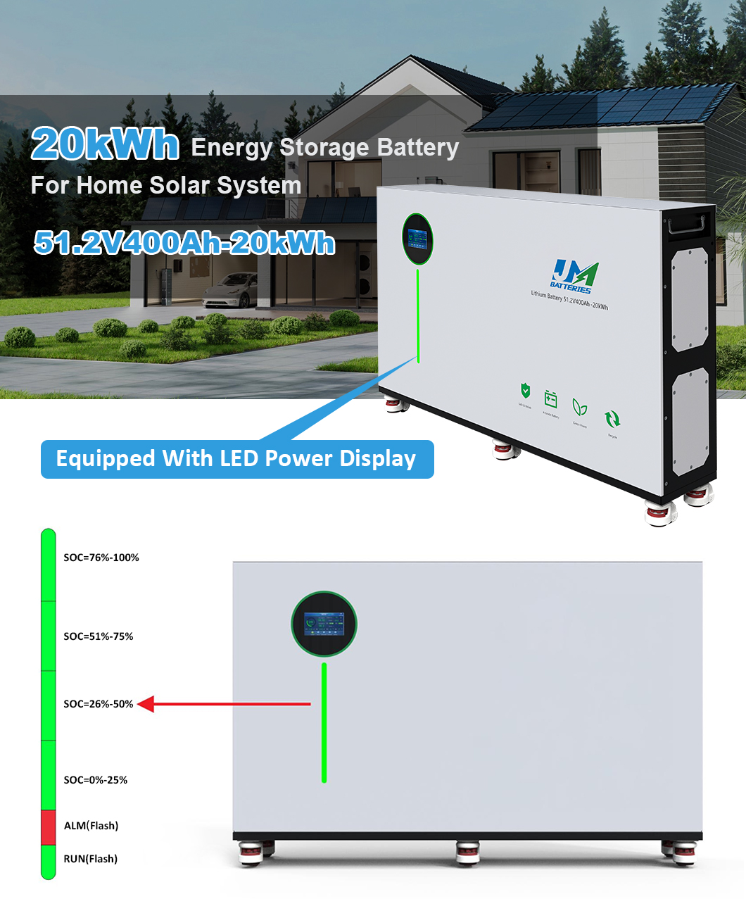 20kWh home solar battery