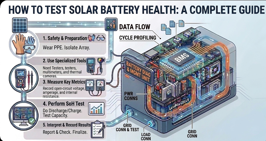 So testen Sie den Zustand von Solarbatterien: Eine vollständige Anleitung