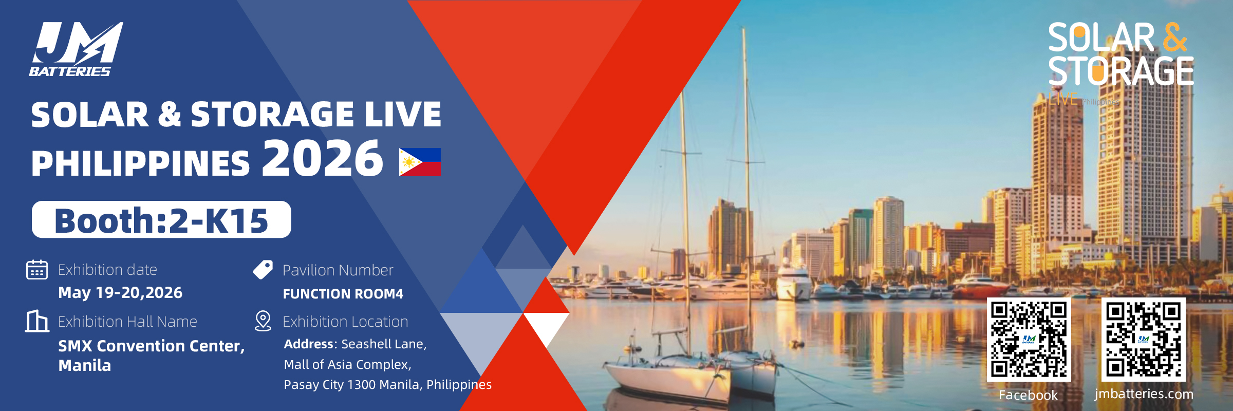 JM EnergyTech Booth at Solar & Storage Live Philippines 2026