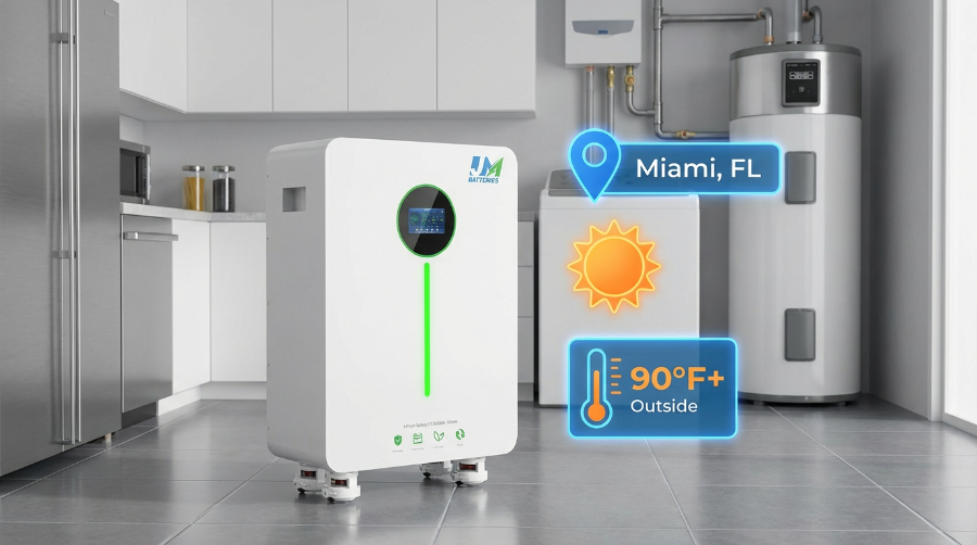 JMEnergyTech Solar Battery Case Study in Miami Florida - Climate Control
