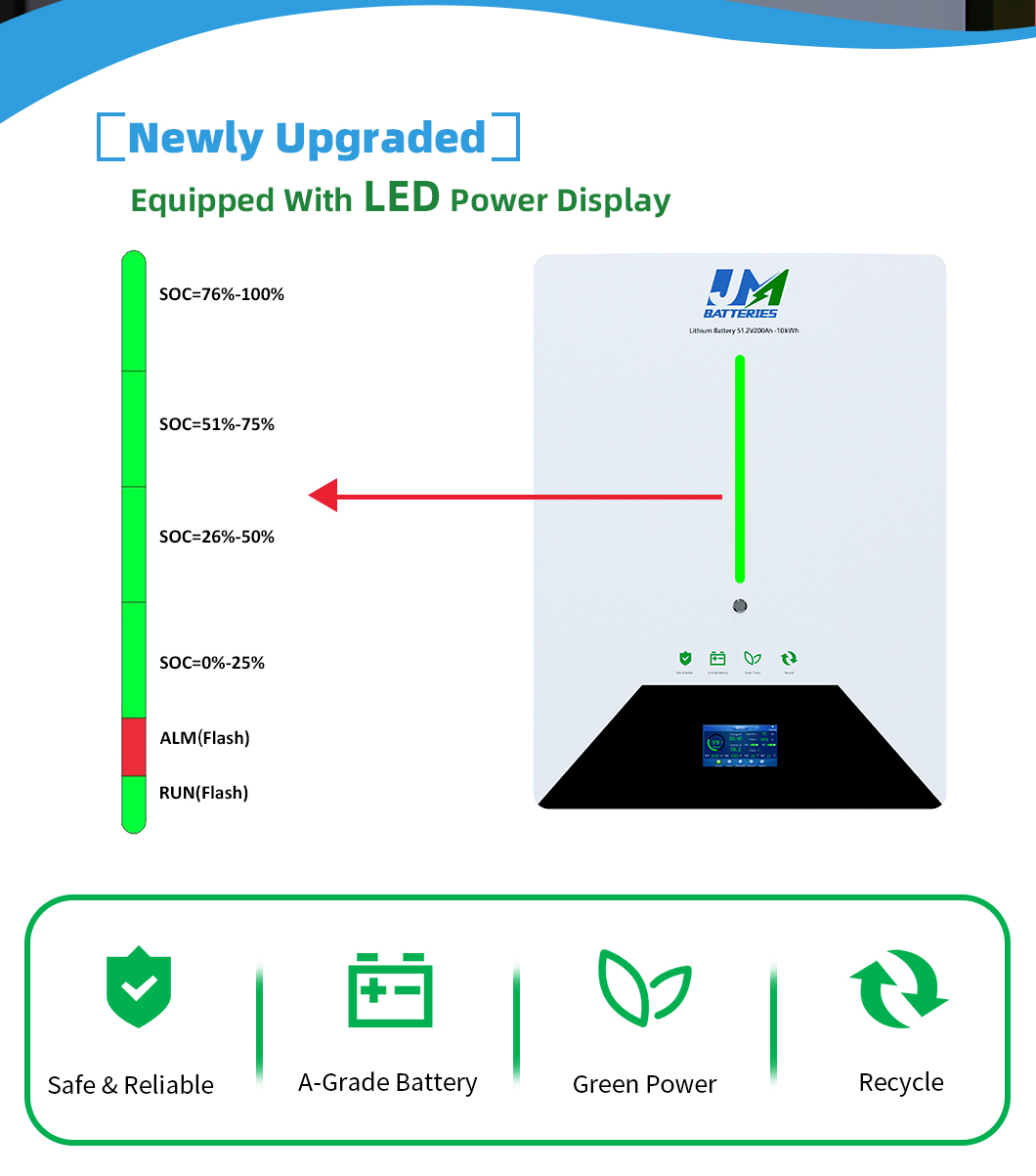 51,2 V 100 Ah 5 kWh LiFePO4-Solarspeicherbatterie