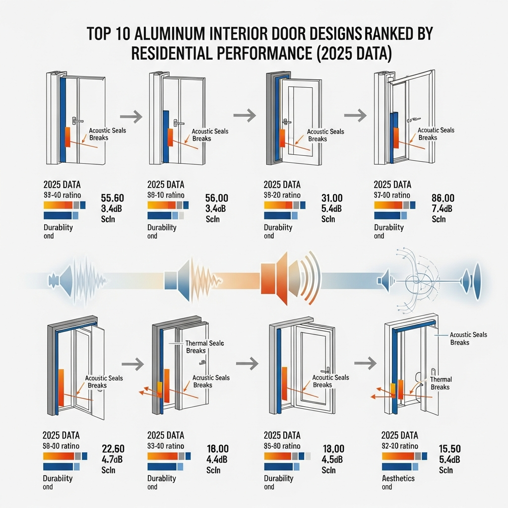 2025 Ranking: Top 10 Aluminum Interior Door Designs