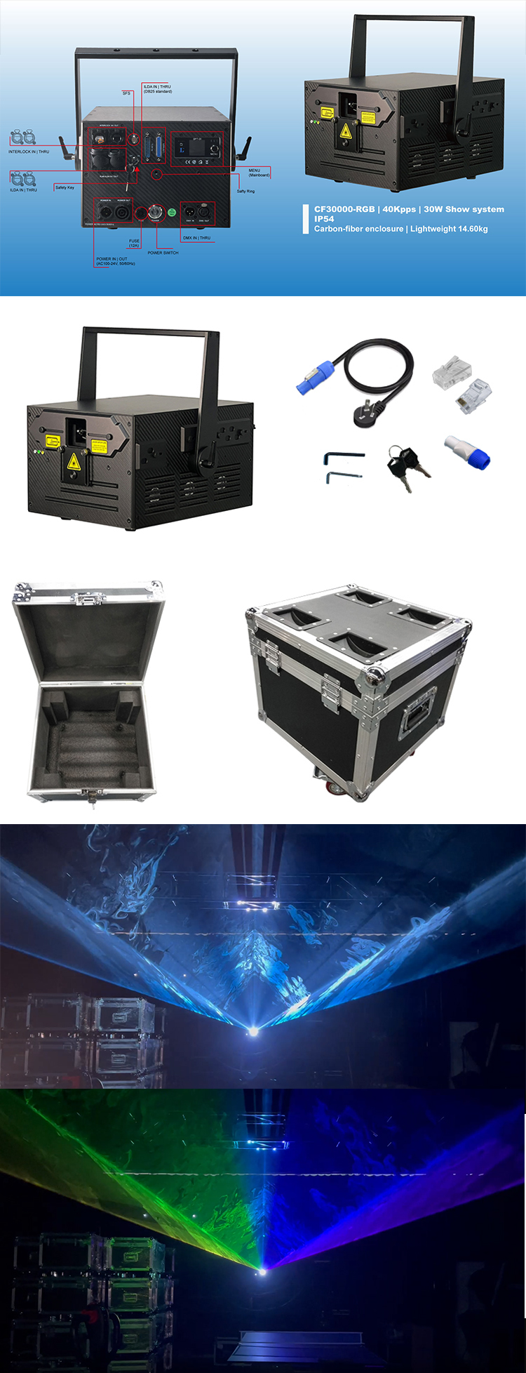 30W RGB Laser Show System