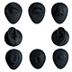 Soft Silicone Body Part Displays Flexible Model for Training Tongue Mouth Nose Eye Navel Ear Piercing Practice