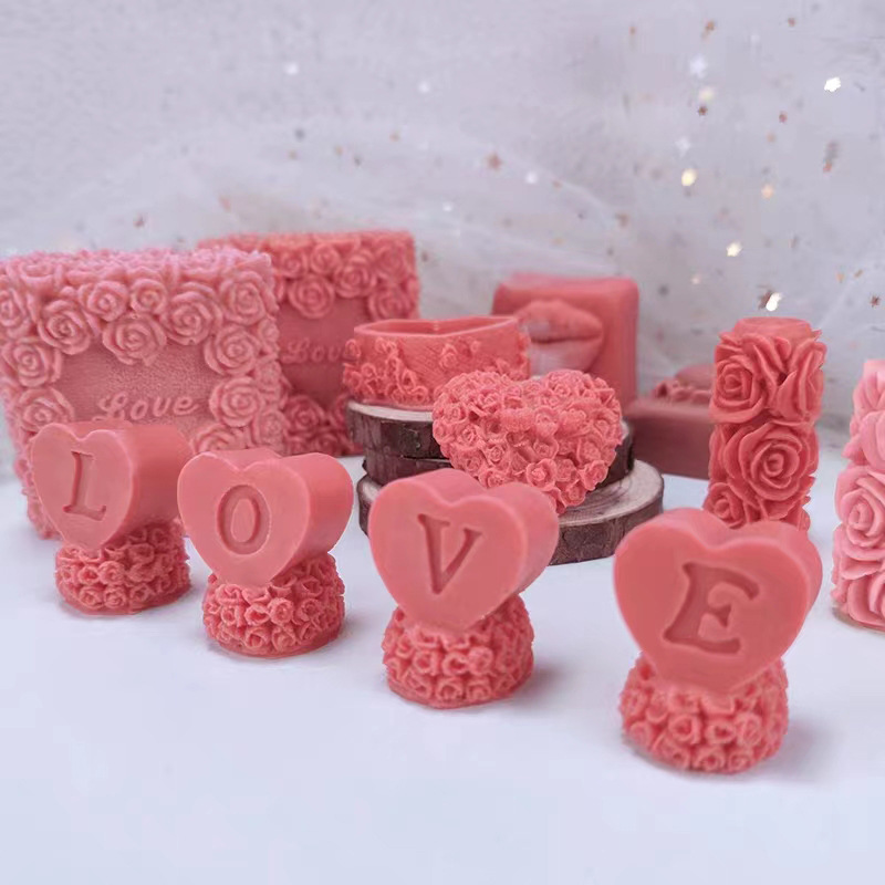 Handmade Rose Scented Candle DIY
