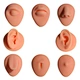 Soft Silicone Model Body Part Displays for Acupuncture Human Model Simulation for Jewelry Display Teaching Tool