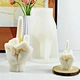 Finger Candle Silicone Mold DIY Middle Finger Biehl Gesture Aroma Plaster Candle Holder Ornament Grinder