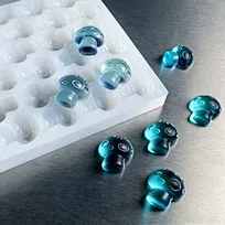 Food Grade Mushroom Shape Silicone Gummy Mold For Chocolate Jelly Candy And Gum Drop Making