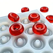 Food Grade Silicone Donut Shape Mold Jelly Ice Cream Gummy Chocolate Candy Mould Rubber