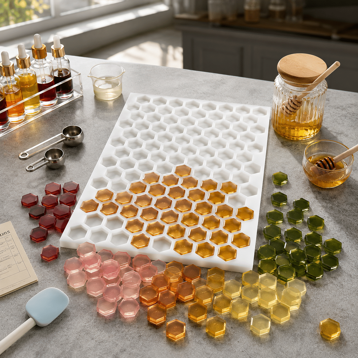 Our hexagon silicone molds solve these pain points with premium raw material, stable hardness and smooth inner cavity surface, cutting production waste and improving your finished product yield rate.