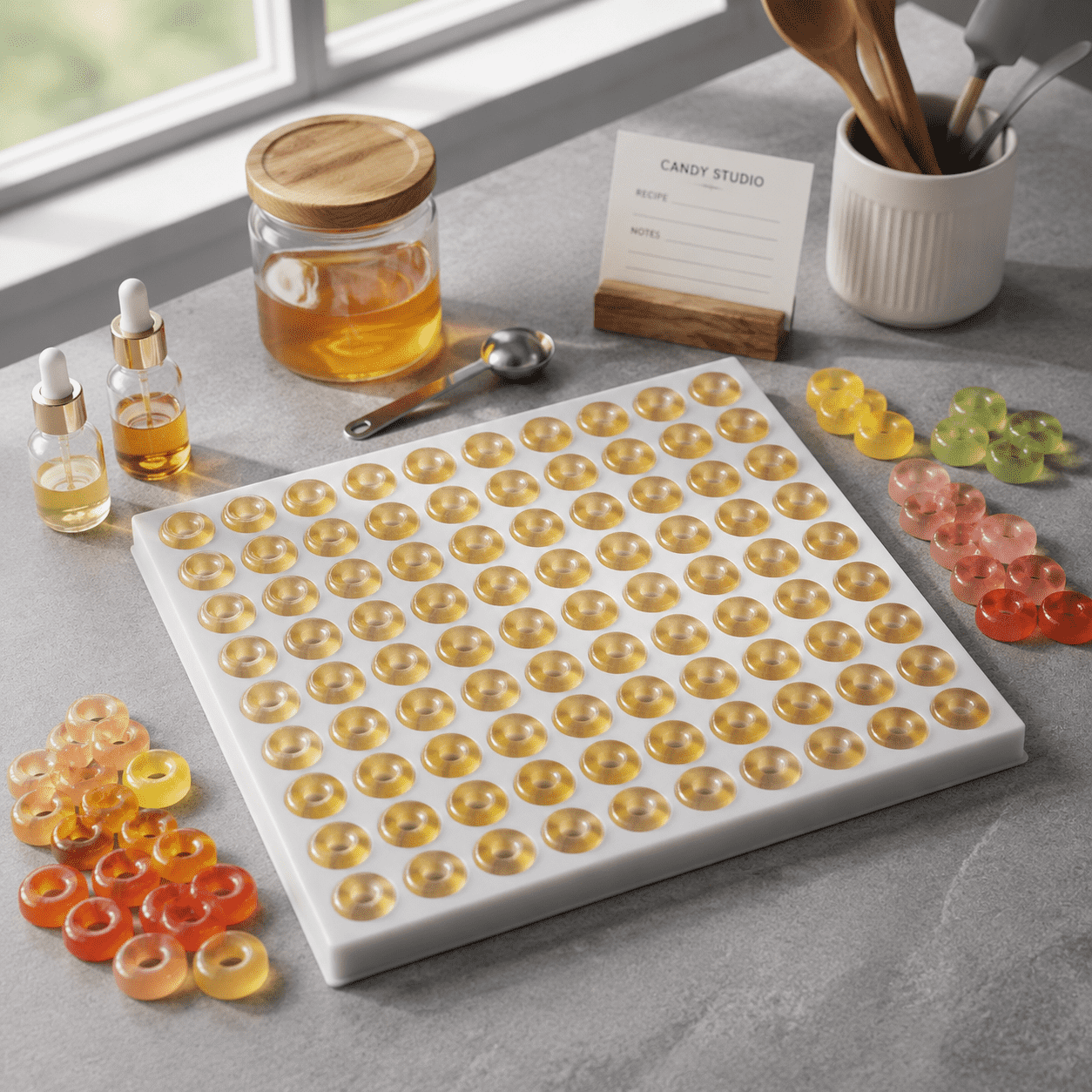 If you sell handmade baked goods, chocolate, gummy candy, cold process soap, scented candles or epoxy resin crafts, our donut silicone molds are one of your best-selling stock items.