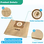 DXVA25-4040 Dust Bag
DEWALTs 4 Gallon Wet/Dry Vacuum Dust Bag
Replacement dust bags for vacuums
paper dust bags
car vacuum cleaner bags
RV vacuum cleaner bags
garage vacuum cleaner bags
household vacuum cleaner bags