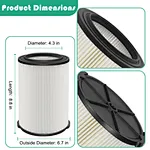 Vacuum Cleaner Parts
Vacuum Cleaner Parts Industrial Hepa Filter For Shop Vacs Ridgids
Hepa Filter For Shop Vacs Ridgids VF4000 72947 1 Layer Wet Dry 5 to 20 Gall