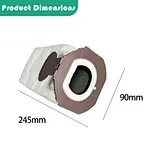 Non-woven dust filter
Fit for Vorwerks Kobold
Vacuum cleaner spare parts
Handheld vacuum cleaner accessories
Vorwerks Kobold VK7 FP7 VK700 compatible
fabric dust filter bag
household vacuum cleaner accessory
