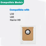 Eufy L50 robot vacuum dust bag
robot vacuum cleaner dust bag
robot vacuum cleaner accessories
Haiers H9+ compatible dust bag
Eufy L50 / L60 SES compatible dust bag
vacuum cleaner accessories
cleaning tool for vacuum cleaner