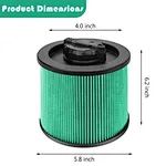 HEPA cartridge filter replacement
Dewalt shop vac filter
4-5 6-16 gallon vacuum cleaner
DXVC4001 DXVC4002 DXVC4003 replacement
Vacuum cleaner parts for home appliances
car vacuum cleaner filter
RV vacuum cleaner filter
garage vacuum cleaner filter
househo