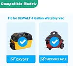 DXVA25-4040 Dust Bag
DEWALTs 4 Gallon Wet/Dry Vacuum Dust Bag
Replacement dust bags for vacuums
paper dust bags
car vacuum cleaner bags
RV vacuum cleaner bags
garage vacuum cleaner bags
household vacuum cleaner bags