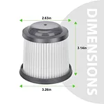 Black & Decker Pvf110 Replacement Filter
pvf110 Filter Replacement For Black And Decker Handheld Pivot Vacuums Phv1810 Phv1210 Phv1410 Bdh2000pl Bdh2020flfh Bdh1620flfh Part # 90552433 Washable Hand Vac Filters
phv1810 Filter
phv1210 Filter
90552433-01 Fi