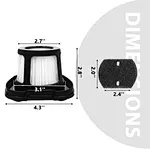 Vacuum Filter Replacement for Bissells 2284w
 Bissells 2284w Hand Car Vac and 2390 2389 2390A 
Vacuum Filter Replacement