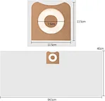 Dust Filter Paper Bag 12-16 Gallon High Efficiency Rid gids vf3502
Filter Bags for Rid gids VF3502 WD1950 Vacuum Cleaners
Dust Filter Paper Bag 12-16 Gallon High Efficiency Dust Filter Bags for Rid gids VF3502 WD1950 Vacuum Cleaners