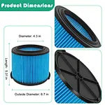 Hepa Vacuum Filters
Ridgids VF3500
Vacuum cleaner cartridge