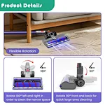 Vacuum Parts Brush for Dysons V7 V8 V10 V11 V15
replacement brush For Dysons
Vacuum Parts Brush for Dysons V7 V8 V10 V11 V15 Cleaner with Headlights Round Soft Roller Head for Hardwood Floor Carpets radiator roller brush