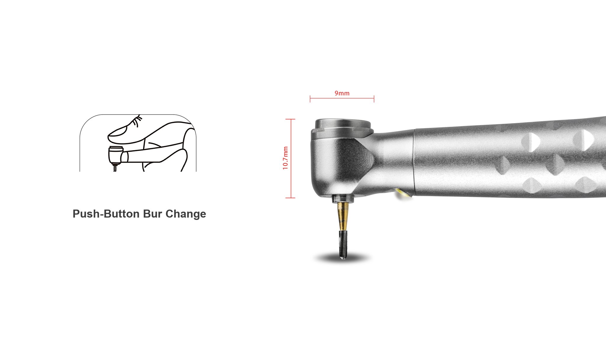 Push-Button Bur Change